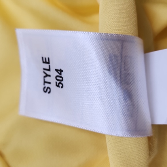 Paragon yellow Golf Polo, Ladies Size L, Made in Guatemala, 4 button crew neck - Picture 15 of 17